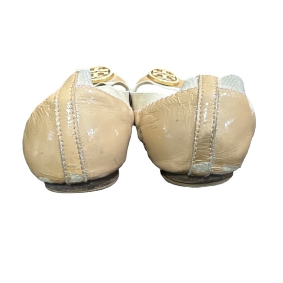 Tory Burch Neutrals ‘Caroline Naplak’ Ballet Flat Size 6 - Picture 3 of 5